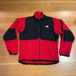Vintage 90s The North Face Denali Fleece Jacket Red Medium